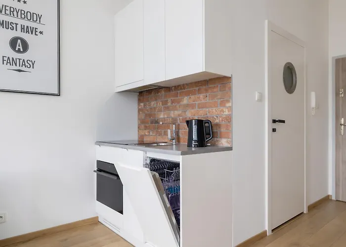 Turquoise Studio With Balcony & Air Conditioning Krakow By Noclegi Renters